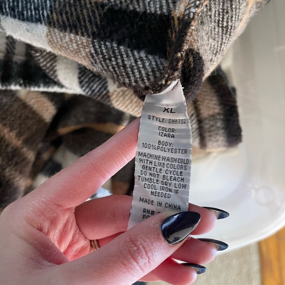 Ci Sono Flannel Jacket Size X-Large - Picture 5 of 5